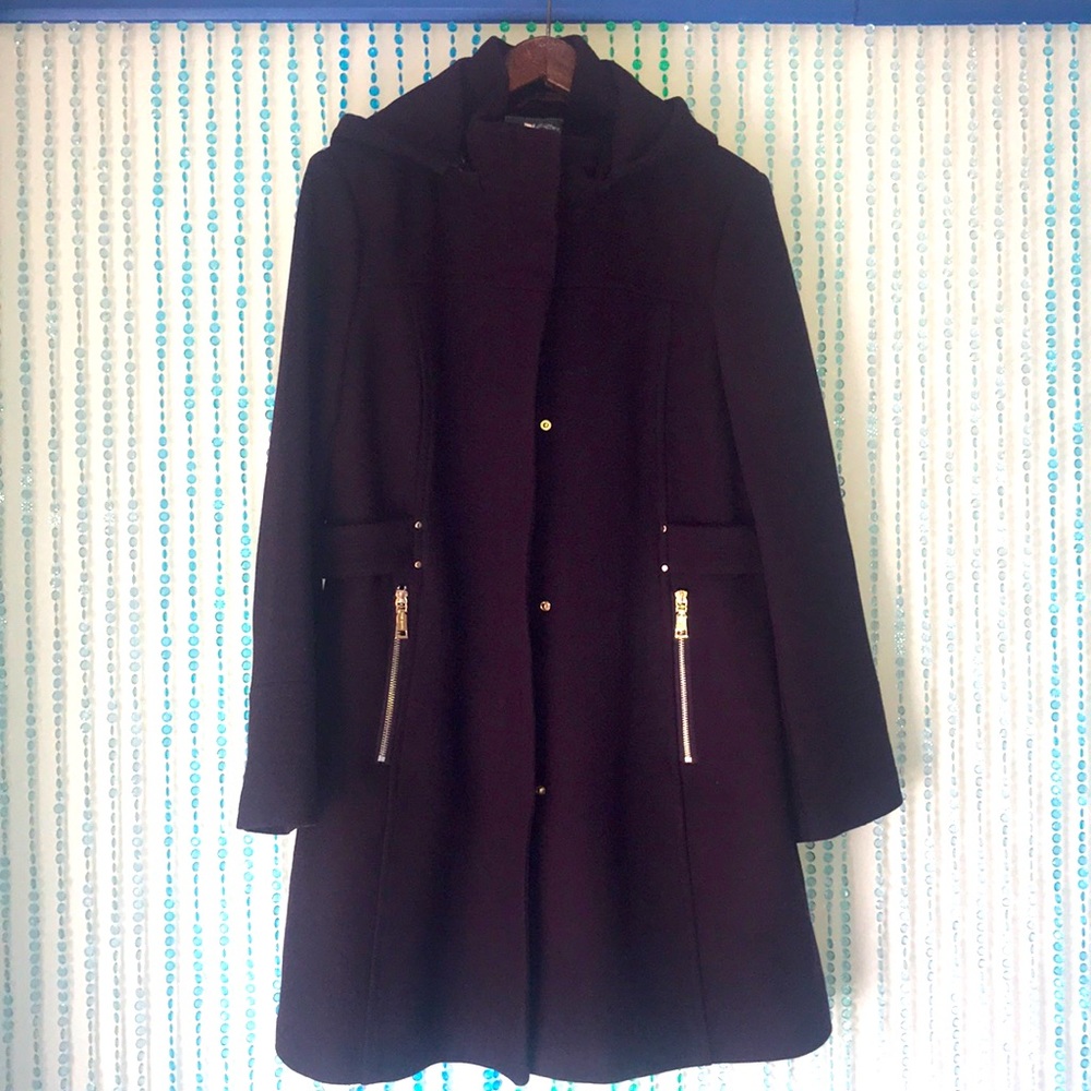 Vince Camuto Wool-Blend Hooded Coat ❤️